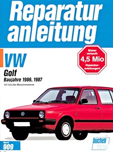 Livre: VW Golf II - 1.6 und 1.8 Liter Benzinmotoren (1986-1987) - Bucheli Reparaturanleitung