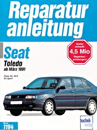 Buch: Seat Toledo (ab 3/1991) - Bucheli Reparaturanleitung