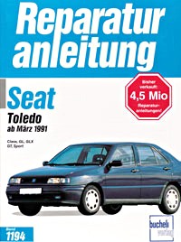 Book: Seat Toledo (ab 3/1991) - Bucheli Reparaturanleitung