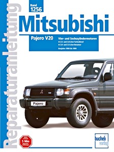 Książka: Mitsubishi Pajero V20 - Vier- und Sechszylindermotoren (1990-1999) - Bucheli Reparaturanleitung