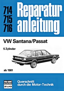 Buch: VW Santana, Passat - 5 Zylinder (ab 1981) - Bucheli Reparaturanleitung