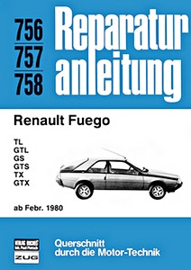 Livre : [0756] Renault Fuego - TL, GTL, GS, GTS, TX, GTX