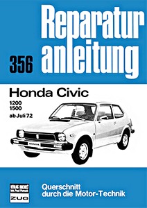 Książka: Honda Civic - 1200, 1500 (ab 7/1972) - Bucheli Reparaturanleitung