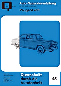 Livre : Peugeot 403 - Bucheli Reparaturanleitung