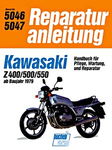 Livre : Kawasaki Z 400, Z 500, Z 550 (ab 1979) - Bucheli Reparaturanleitung