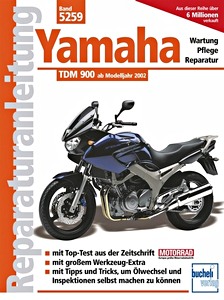 Livre : Yamaha TDM 900 (ab Modelljahr 2002) - Bucheli Reparaturanleitung