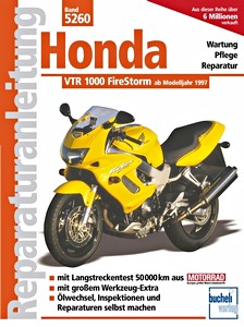 Livre: Honda VTR 1000 FireStorm (ab Modelljahr 1997) - Bucheli Reparaturanleitung