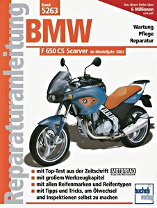 Boek: BMW F 650 CS Scarver (ab Modelljahr 2002) - Bucheli Reparaturanleitung