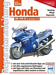 Book: Honda CBR 1100 XX Blackbird (ab Modelljahr 1997) - Bucheli Reparaturanleitung