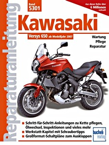 Livre: Kawasaki KLE 650 Versys (ab Modelljahr 2007) - Bucheli Reparaturanleitung