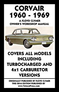 Okładka instrukcji napraw Corvair - All models (1960-1969)