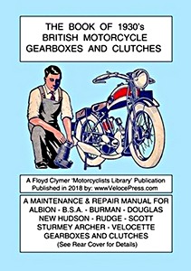 Umschlag Reparaturhandbuch The Book of 1930's British Motorcycle Gearboxes and Clutches