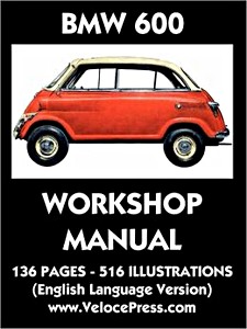 GVEP0204 Okładka instrukcji napraw BMW 600 Factory Workshop Manual