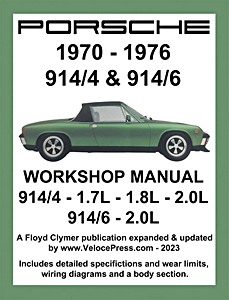 Okładka instrukcji napraw Porsche 914 - 914/4 & 914/6 (1970-1976)