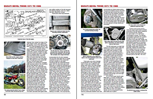 Pages du livre Ducati Bevel Twins 1971-1986: Auth & rest guide (1)