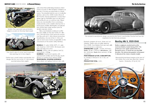 Seiten aus dem Buch Bentley Cars 1933 to 2020 - A Pictorial History (1)
