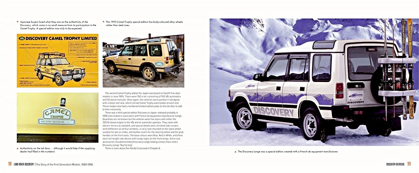 Bladzijden uit het boek Land Rover Discovery - The Story of the 1st Generation (1)