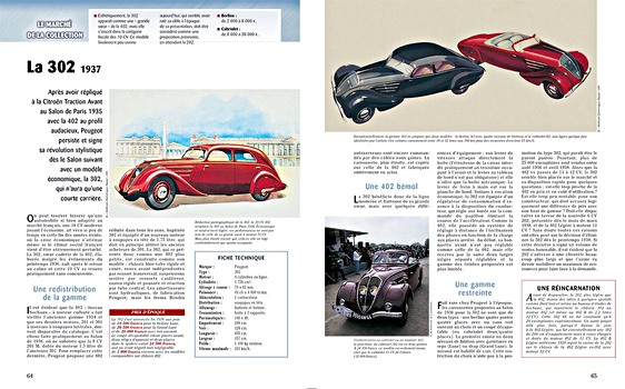 Pages of the book Voitures Peugeot de collection (1)