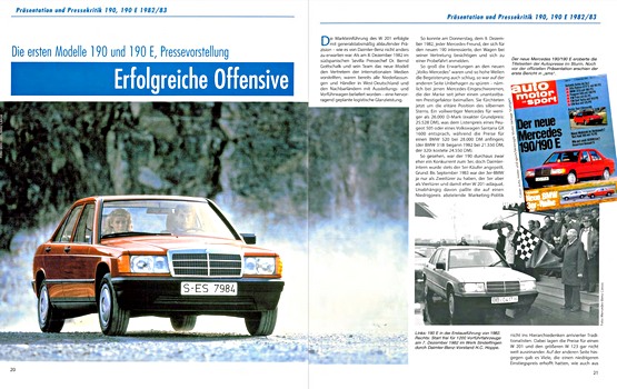 Bladzijden uit het boek Mercedes 190 - Modellgeschichte, Kaufberatung (1)