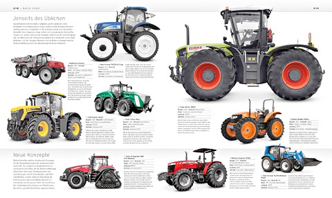 Strony książki Das Traktorbuch - Geschichte, Hersteller, Modelle (1)