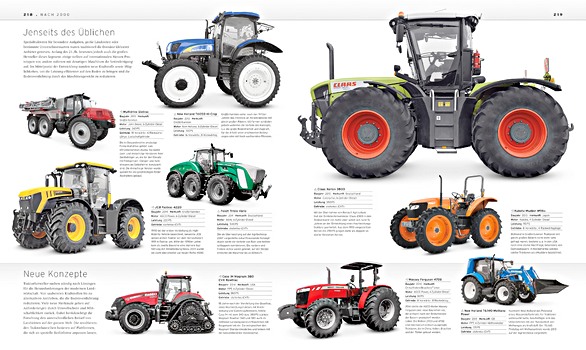 Seiten aus dem Buch Das Traktorbuch - Geschichte, Hersteller, Modelle (1)
