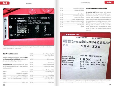 Pages du livre Der Porsche Code - Typenschild-Entschlusselung (1)