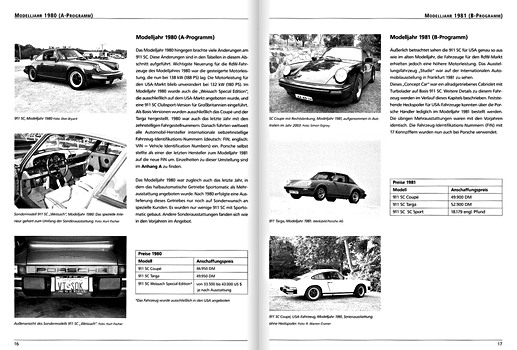 Pages du livre Handbuch Porsche 911 SC (1978 bis 1983) (1)