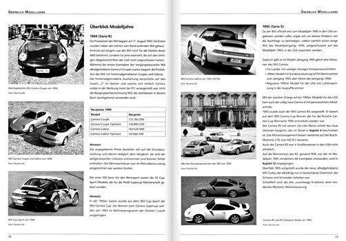 Pages du livre Handbuch Porsche 911: Typ 993 (1994-1998) (1)