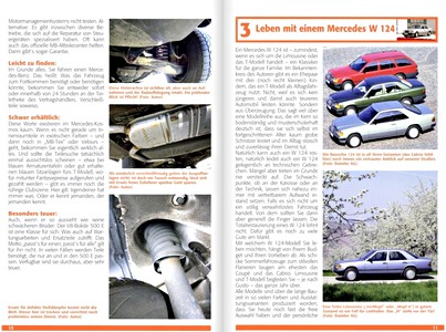 Páginas del libro Mercedes-Benz W 124: Alle Modelle (1984-1997) - Limousine, Coupé, Cabrio & T-Modell - Praxisratgeber Klassikerkauf (1)
