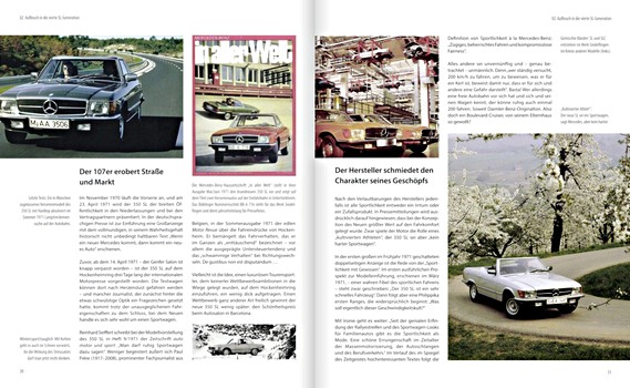 Pages of the book Mercedes Benz SL: Die Baureihe 107 (1)