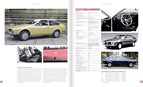 Bladzijden uit het boek Alfa Romeo Alfetta Coupe GT/GTV: Der Keil aus Arese (1)