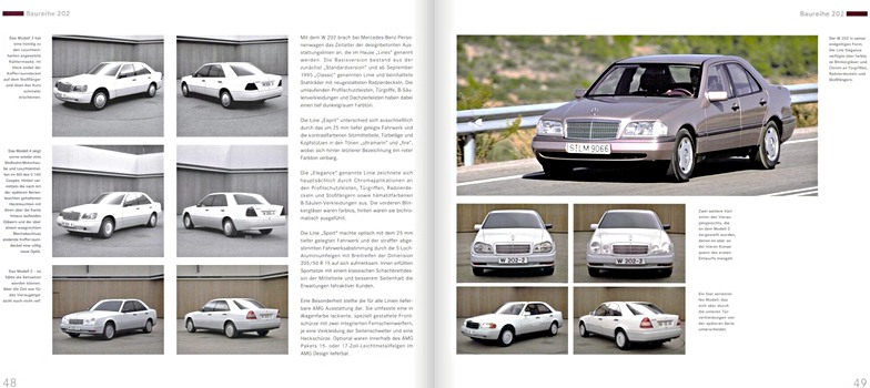 Bladzijden uit het boek Mercedes-Benz C-Klasse: Die Baureihen 201-205 (1)