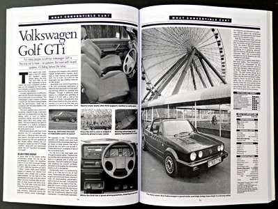 Páginas del libro VW Golf Cabriolet (1979-2002) - Brooklands Road Test Portfolio (1)