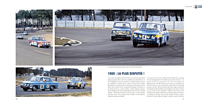 Pages of the book Renault 8 Gordini, le reve bleu (1)