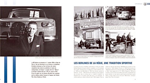 Pages du livre Renault 8 Gordini, le reve bleu (2)