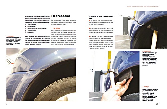 Pages du livre Preparation et peinture carrosserie auto (2e ed) (1)