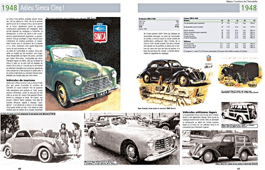 Pages du livre Simca, l'aventure de l'hirondelle (1)