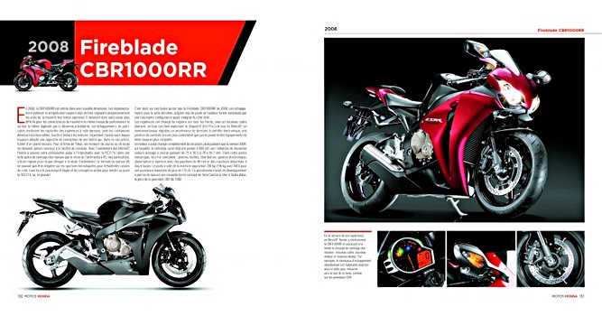 Pages of the book Motos Honda (2)