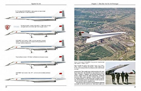 Bladzijden uit het boek Tupolev Tu-144 : The Soviet Supersonic Airliner (2)