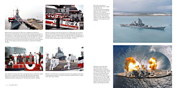 Pages of the book USS Iowa (BB-61) - The Story of "The Big Stick" (2)