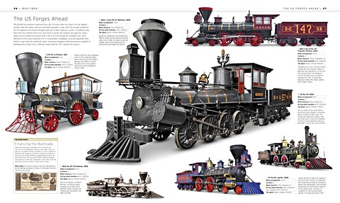 Strony książki The Train Book - The Definitive Visual History (2)