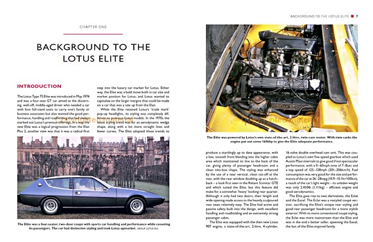 Pages du livre Lotus Elite, Eclat and Excel : An Enthusiast's Guide (1)