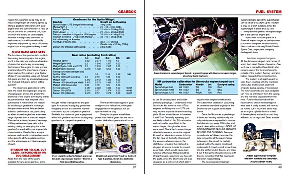 Pages of the book The MG Midget & Austin-Healey Sprite HP Manual (2)