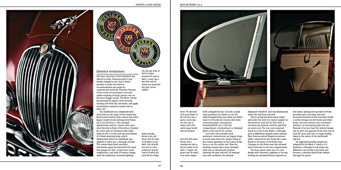 Bladzijden uit het boek Jaguar Mark 1 & 2: A Celebration of Jaguar's Classic (2)