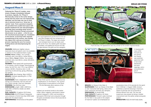 Strony książki Triumph & Standard Cars 1945 to 1984 (2)