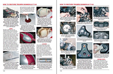 Pages of the book How to restore: Triumph Bonneville T140 (1973-1983) (1)