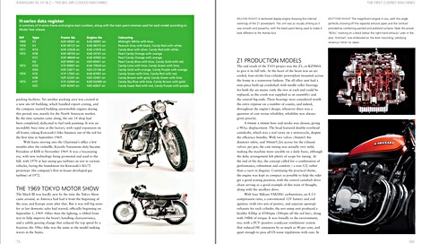 Pages du livre Kawasaki W, H1 & Z - The Big Air-cooled Machines (1)