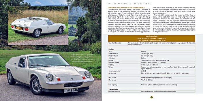 Pages of the book Lotus Europa - Colin Chapman's masterpiece (2)