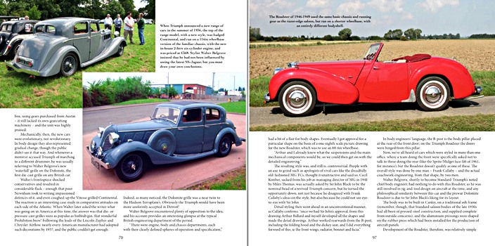 Strony książki Triumph Cars - The Complete Story (1)