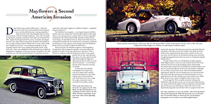 Pages of the book Triumph Cars - The Complete Story (2)